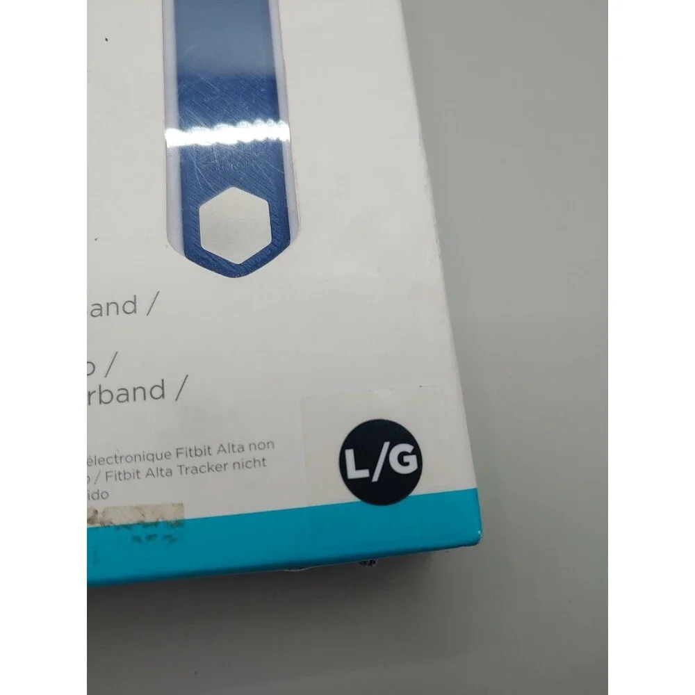 Fitbit FB158ABBUL Alta Classic Band Blue Size Large